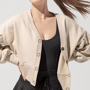 NWOT Popflex sweatshirt cardigan